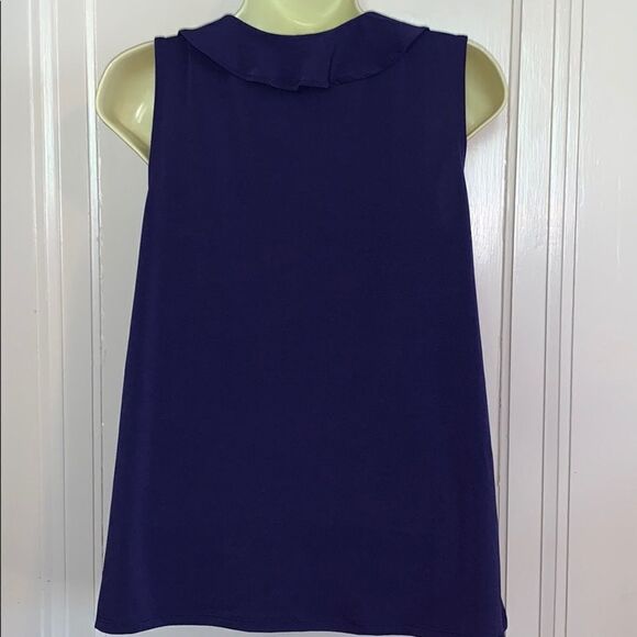 Nwot Banana Republic purple ruffle front b… - Picture 4 of 7